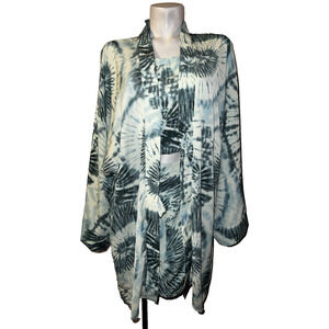 New FASHION NOVA Outfit Plus 1X Flying So Far 3pc Green Tropical Shorts Set NWT